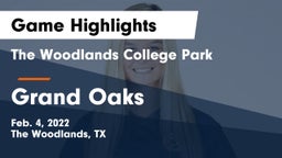 The Woodlands College Park  vs Grand Oaks  Game Highlights - Feb. 4, 2022