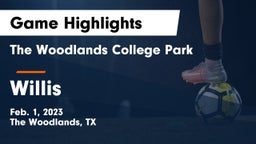 The Woodlands College Park  vs Willis  Game Highlights - Feb. 1, 2023