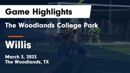 The Woodlands College Park  vs Willis  Game Highlights - March 3, 2023
