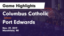 Columbus Catholic  vs Port Edwards Game Highlights - Nov. 29, 2019