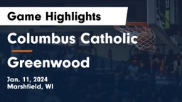 Columbus Catholic   vs Greenwood  Game Highlights - Jan. 11, 2024