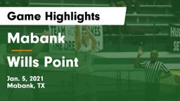 Mabank  vs Wills Point  Game Highlights - Jan. 5, 2021