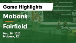 Mabank  vs Fairfield  Game Highlights - Dec. 30, 2020
