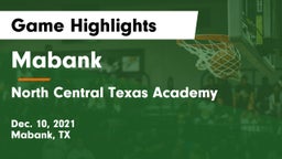 Mabank  vs North Central Texas Academy Game Highlights - Dec. 10, 2021