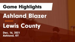 Ashland Blazer  vs Lewis County Game Highlights - Dec. 16, 2021