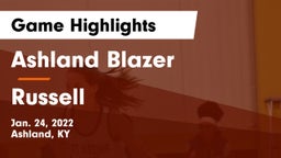 Ashland Blazer  vs Russell Game Highlights - Jan. 24, 2022
