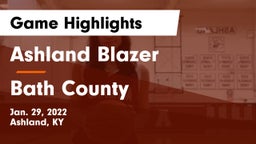 Ashland Blazer  vs Bath County  Game Highlights - Jan. 29, 2022