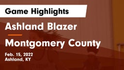 Ashland Blazer  vs Montgomery County  Game Highlights - Feb. 15, 2022