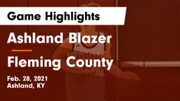 Ashland Blazer  vs Fleming County  Game Highlights - Feb. 28, 2021