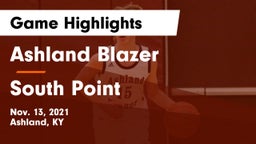 Ashland Blazer  vs South Point  Game Highlights - Nov. 13, 2021