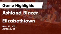 Ashland Blazer  vs Elizabethtown  Game Highlights - Nov. 27, 2021