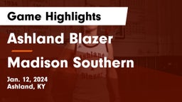 Ashland Blazer  vs Madison Southern  Game Highlights - Jan. 12, 2024