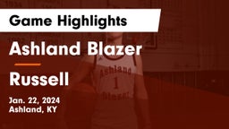 Ashland Blazer  vs Russell  Game Highlights - Jan. 22, 2024