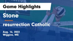 Stone  vs resurrection Catholic Game Highlights - Aug. 16, 2022