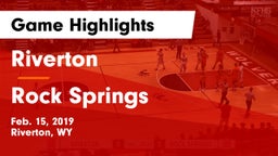 Riverton  vs Rock Springs  Game Highlights - Feb. 15, 2019