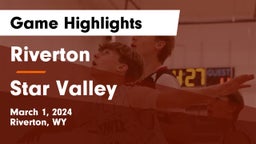 Riverton  vs Star Valley  Game Highlights - March 1, 2024