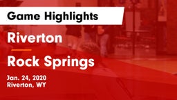 Riverton  vs Rock Springs  Game Highlights - Jan. 24, 2020