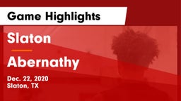 Slaton  vs Abernathy  Game Highlights - Dec. 22, 2020