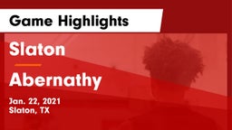 Slaton  vs Abernathy  Game Highlights - Jan. 22, 2021