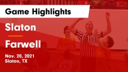Slaton  vs Farwell  Game Highlights - Nov. 20, 2021