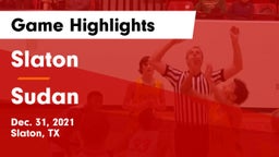 Slaton  vs Sudan  Game Highlights - Dec. 31, 2021