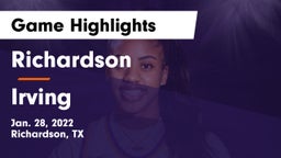 Richardson  vs Irving Game Highlights - Jan. 28, 2022