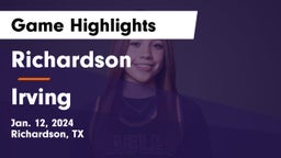 Richardson  vs Irving  Game Highlights - Jan. 12, 2024