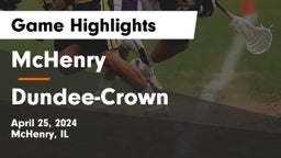 McHenry  vs Dundee-Crown  Game Highlights - April 25, 2024
