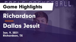 Richardson  vs Dallas Jesuit  Game Highlights - Jan. 9, 2021
