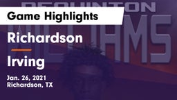 Richardson  vs Irving  Game Highlights - Jan. 26, 2021