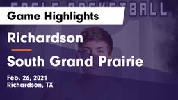 Richardson  vs South Grand Prairie  Game Highlights - Feb. 26, 2021