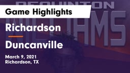 Richardson  vs Duncanville  Game Highlights - March 9, 2021