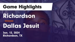 Richardson  vs Dallas Jesuit  Game Highlights - Jan. 12, 2024