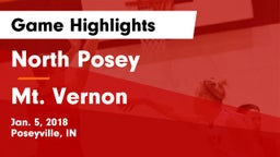 North Posey  vs Mt. Vernon Game Highlights - Jan. 5, 2018