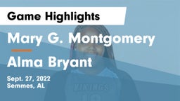 Mary G. Montgomery  vs Alma Bryant  Game Highlights - Sept. 27, 2022