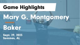 Mary G. Montgomery  vs Baker  Game Highlights - Sept. 29, 2023