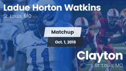 Matchup: Ladue  vs. Clayton  2016