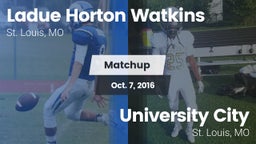 Matchup: Ladue  vs. University City  2016