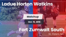Matchup: Ladue  vs. Fort Zumwalt South  2016