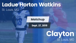 Matchup: Ladue  vs. Clayton  2019