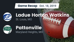 Recap: Ladue Horton Watkins  vs. Pattonville  2019