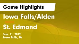 Iowa Falls/Alden  vs St. Edmond  Game Highlights - Jan. 11, 2019