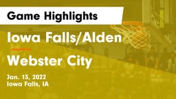 Iowa Falls/Alden  vs Webster City  Game Highlights - Jan. 13, 2022