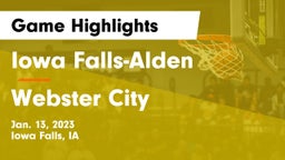Iowa Falls-Alden  vs Webster City  Game Highlights - Jan. 13, 2023