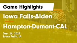 Iowa Falls-Alden  vs Hampton-Dumont-CAL Game Highlights - Jan. 24, 2023