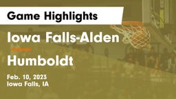 Iowa Falls-Alden  vs Humboldt  Game Highlights - Feb. 10, 2023