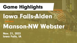 Iowa Falls-Alden  vs Manson-NW Webster  Game Highlights - Nov. 21, 2023