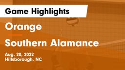 Orange  vs Southern Alamance Game Highlights - Aug. 20, 2022