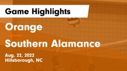 Orange  vs Southern Alamance Game Highlights - Aug. 22, 2022
