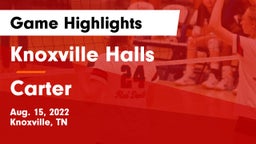 Knoxville Halls  vs Carter  Game Highlights - Aug. 15, 2022